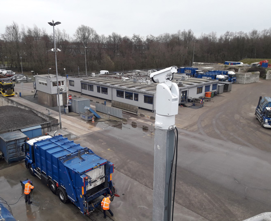 Système de détection d'écloserie à un endroit fixe Cage en béton RED