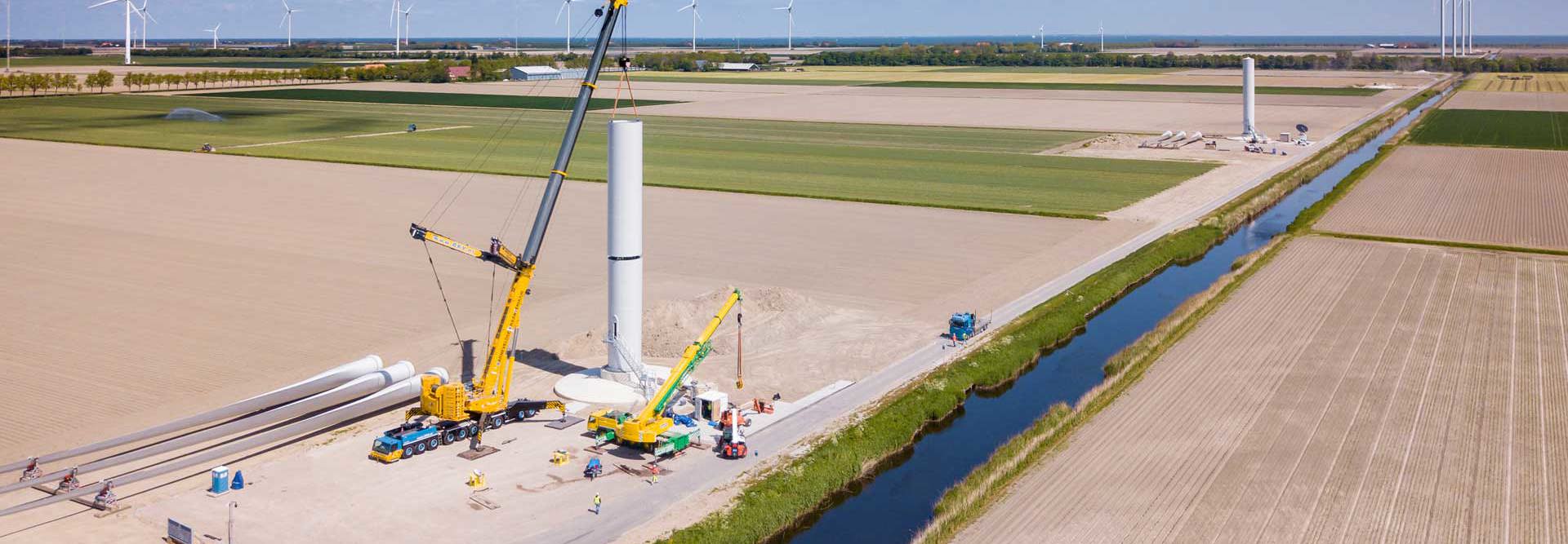 Windmolenpark Beveiliging Met Camerabewaking Van Kooi